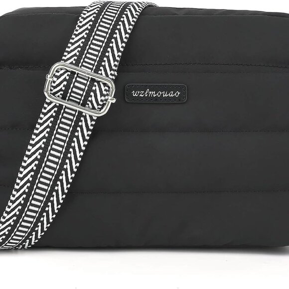 Puffer Crossbody Bags for Women, Lightweight Quilted Puffer Shoulder Bag, Cross